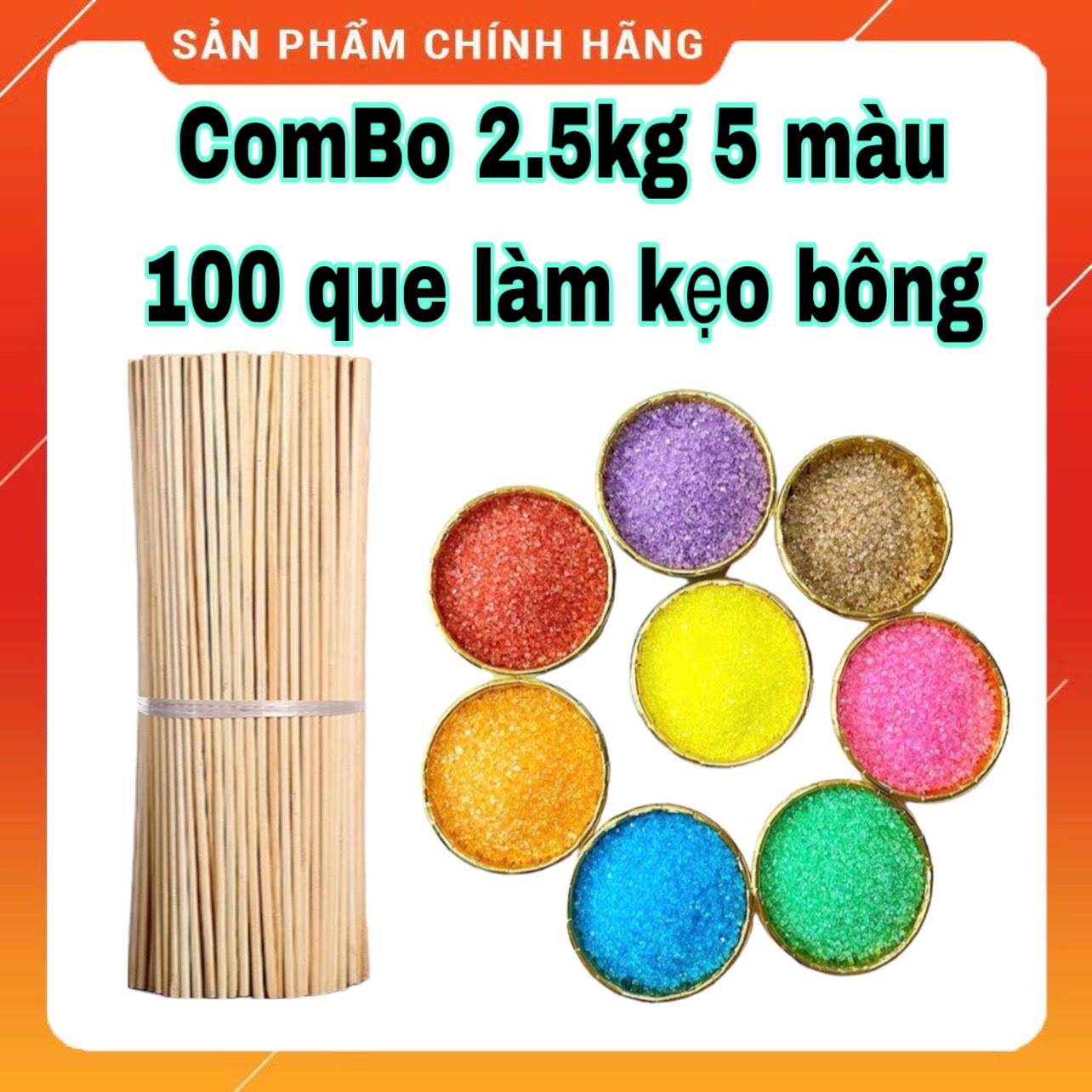 Đường Màu Làm Kẹo Bông Gòn